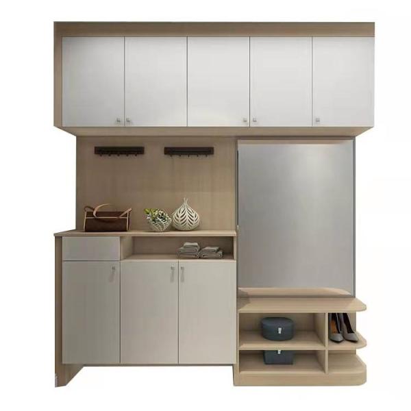 Sturdy Construction Plywood Shoe Storage Cabinet Entryway Display Cupboard