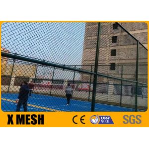 6FT 8FT 9 Gauge 50X50mm Diamond  Chain Link Security Fence Black PVC Coated