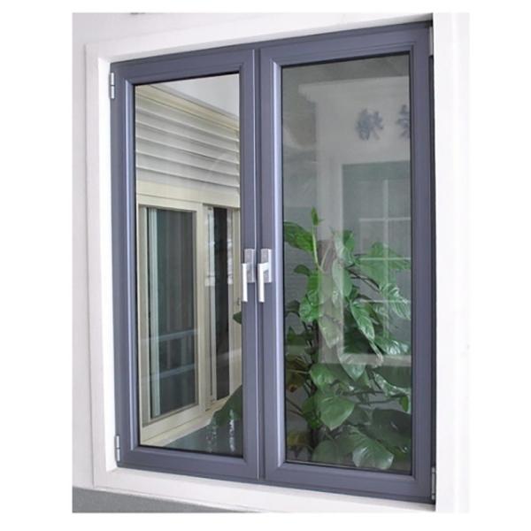 Latest Design Double Glazed Aluminum Casement Windows With Stainless Steel Screen Netting