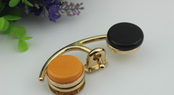 Purse hardware metal multi-colorful decorative gold metal clip lock with nickel free
