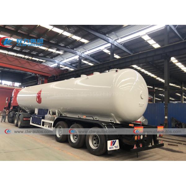 LPG Semi Trailer Liquid Propane Transportation Tanker Delivery Trailer 59.52m3 25mt