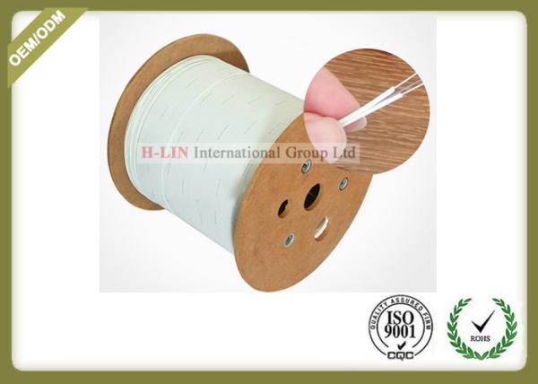 1 / 2 / 4 Core Fiber Optic Drop Cable PVC Material Jacket  With Butterfly Flat Construction