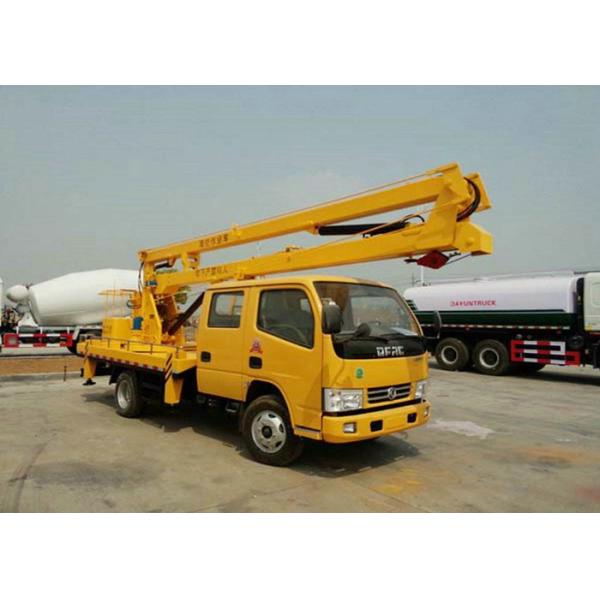 Dongfeng 16m Aerial Platform Truck , Vehicle Mounted Work Platforms CCC Approved