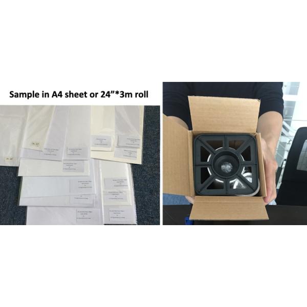 Rollo mate de la lona de algodón de la impresión del chorro de tinta del formato grande 380gsm para la tinta del solvente de Eco