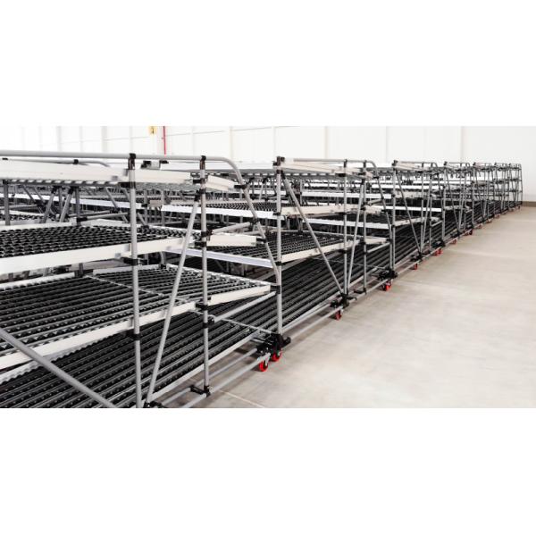 A24: Carton Flow Racking Gravity Roller Racking roller conveyor racks With Aluminum Alloy Roller