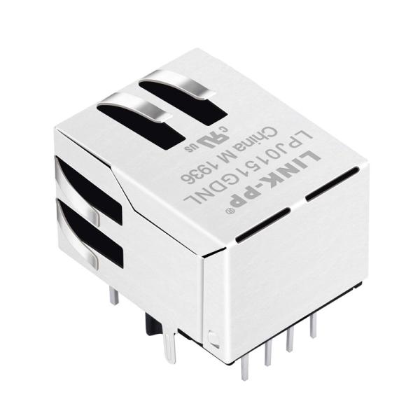 LPJ0151GDNL Cross 74990111215 1X1 RJ45 Conector com transformador
