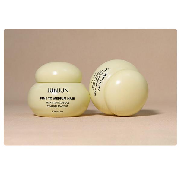 Luxury Plastic Cosmetic Round Wide Mouth Bowl Shape Body Cleanser Butter Scrub Cream Jar 200g Cosmetics Packaging Containers