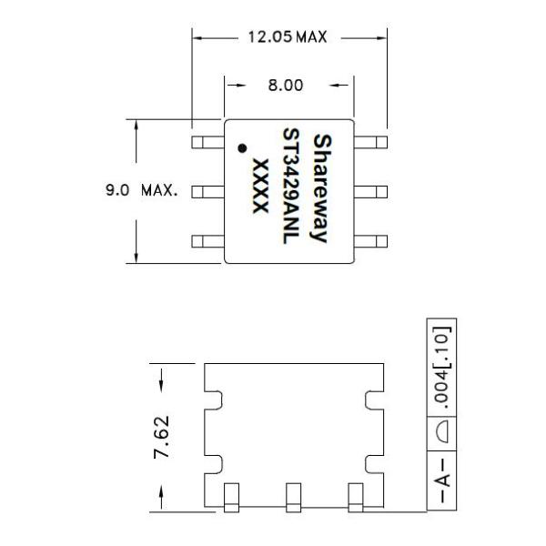 Трансформатор держателя минуты 5kV ST3425ANL 250uH поверхностный для применения конвертера DC DC SN6505