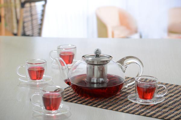 Double wall glass, Heat-resistant  glass teapot, borosilicate glass tea set, Espresso, Latte, Cappuccino cup