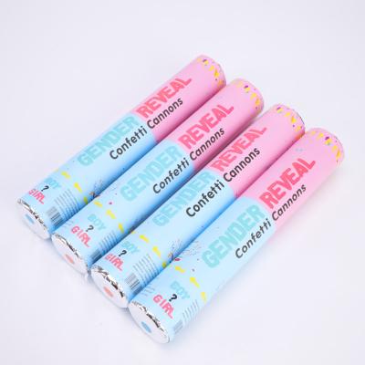Rosa Azul Biodegradável Confeti de Casamento Poppers Poppers de Gênero
