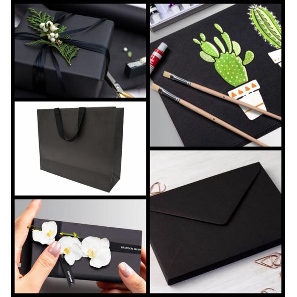 Чернота покрасила Cardstock толстый штейн запаса карты крышки бумаги 250gsm Чернота покрасила Cardstock толстый штейн запаса карты крышки бумаги 250gsm