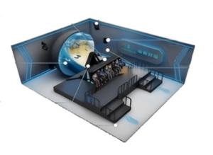 9D VR Cinema 8 Seats / 16 Seats VR Dome Theater 4K To 8K Resolution