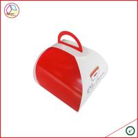 Das caixas de papel dobráveis do queque da placa de marfim do produto comestível forma feita sob encomenda FSC