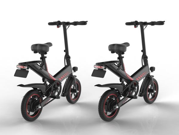 120KG Load Capacity Compact Folding Electric Bike 400W Power Drive For Tourism