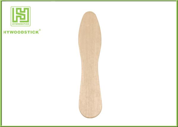 Disposable Lolly Pop Ice Cream Wooden Sticks , 114mm Natural Wooden Sticks