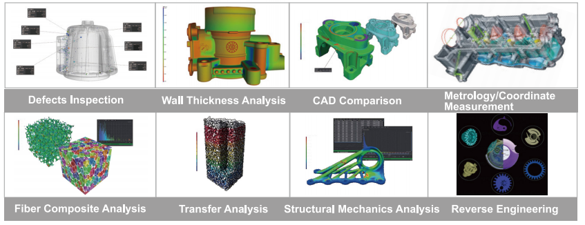 Advanced 3D visualization and analysis X-Ray machine Unicomp UNCT2600 for castings computed tomography NDT