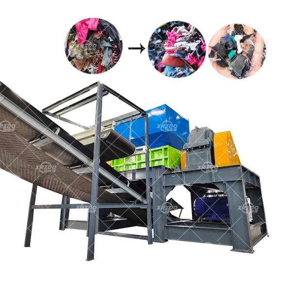 Heavy Duty Waste Clothes Textile Shredder Machine for Shredding Fabric Waste Plastic Fabric Shredder Machine