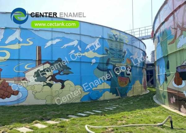 0.40 mm Tanque de aço carbono revestido para estação de tratamento de águas residuais