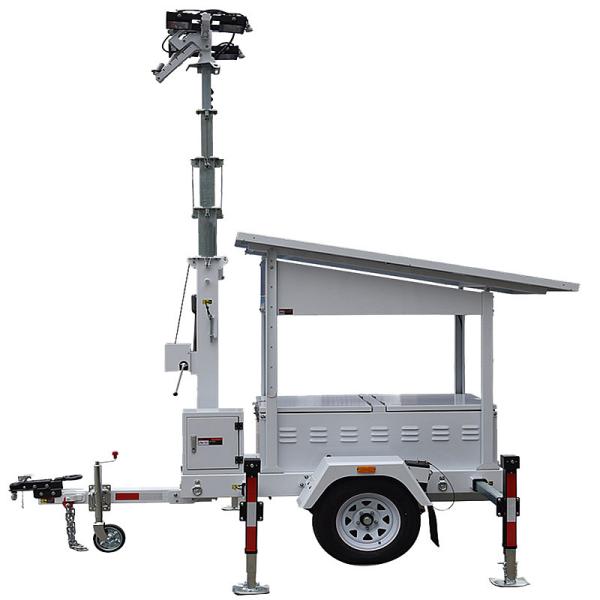 Mobile Lighting Tower Emergency Solar Light Tower Zero Emissions LED Lighting Tower