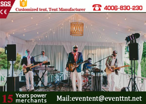 Fire Retardant Garden Party Marquees tent With PVC Fabric Cover Color Optional