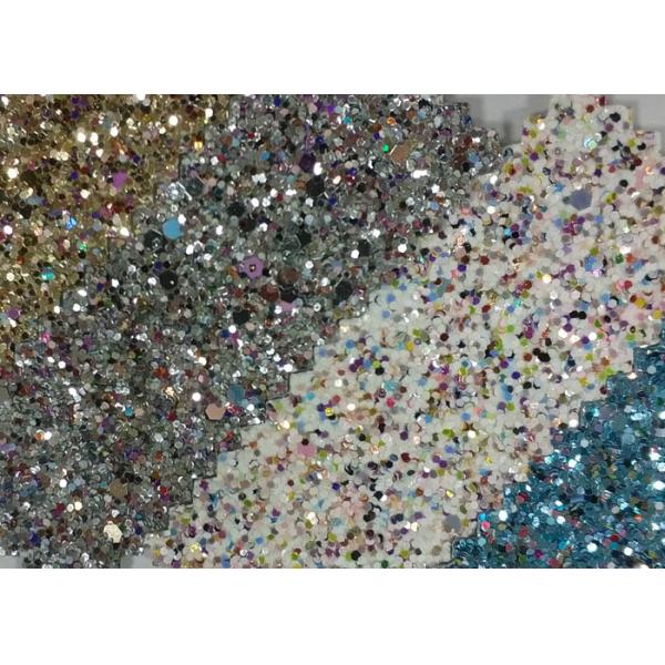Diamond Chunky Glitter Sparkle Fabric , Decorative Glitter Wall Fabric