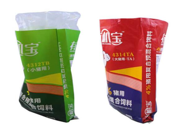 Double Sides Printed Pp Woven Sack Bags For Com Starch / Plastic Resin