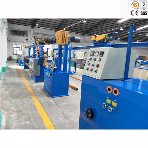 Electric Copper Wire Cable Extrusion Machine For LDPE / Nylon / Plastic