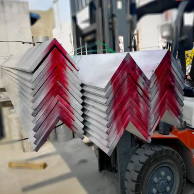ODM L de alumínio de superfície de prata perfil 4mm da forma inoxidáveis