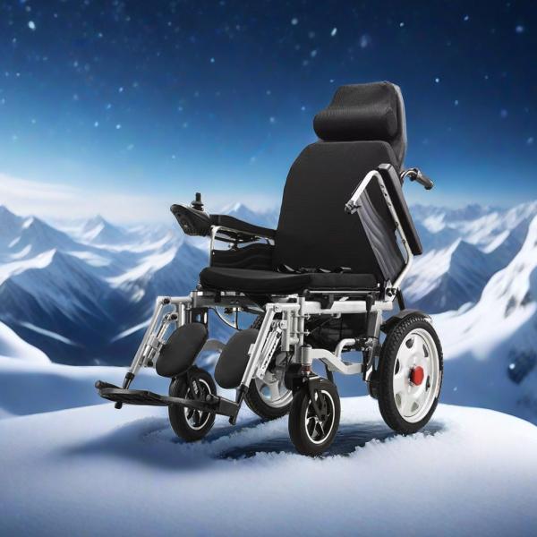 Lightweight and Durable 83*43*79cm Folding Wheelchair with Plastic Accessories Basket