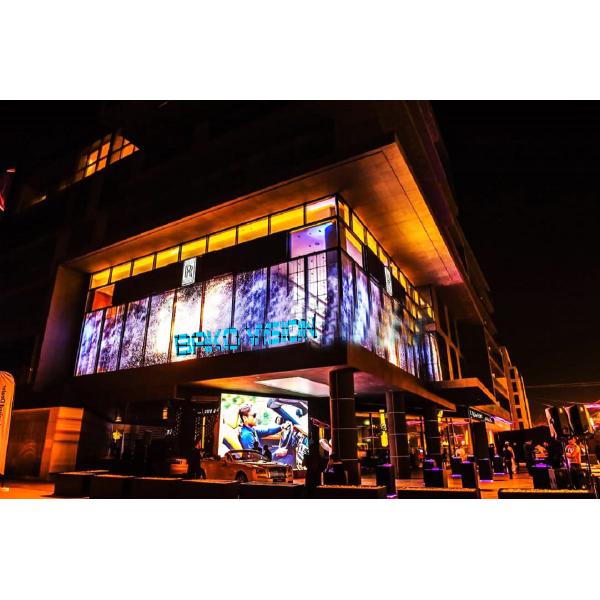 Advertising Show Transparent Glass Led Display Creative Interactive Screen Clarity