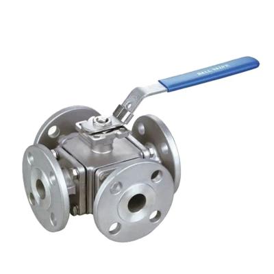 1'-8'' Manubrio de ligação de flange que modula a válvula de esferas de quatro vias com código de cabeça hexagonal