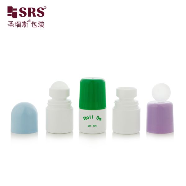 RPPC 30ML Cute Round Deodorant Roll On Roller Ball Bottle Injection Custom Color