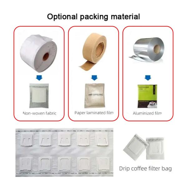 New Design Drip Coffee Bag Filling Packing Machine Hanging Ear Sachet Coffee Packaging Machine for Small Business