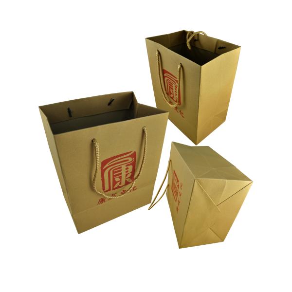 C1S Art paper Handmade Paper Bags Holographic hot foil stamping