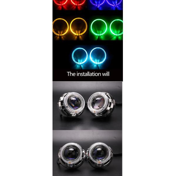 L'intérieur de voiture d'anneaux de halo de DRL RVB a mené les lumières ambiantes CCFL Angel Devil Eyes 80mm 95mm 105mm 110mm