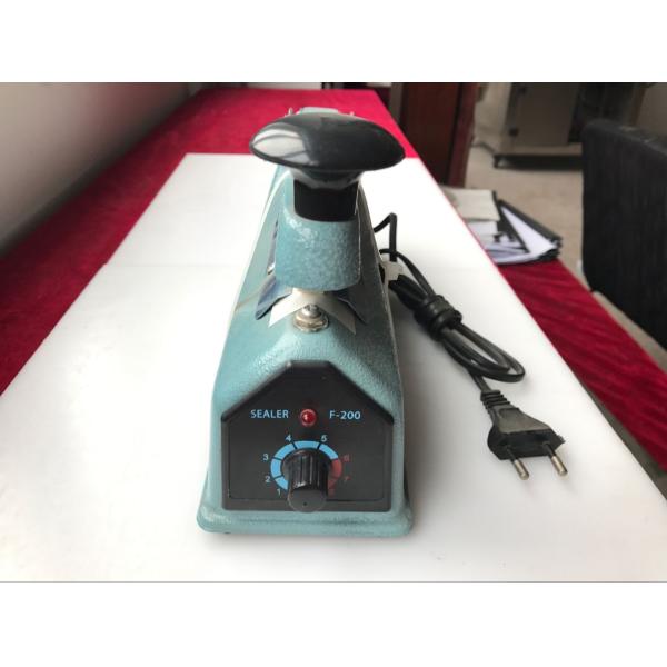 Iron Body Hard Ball Plastic Bag Vacuum Sealer 300mm Length Blue Color