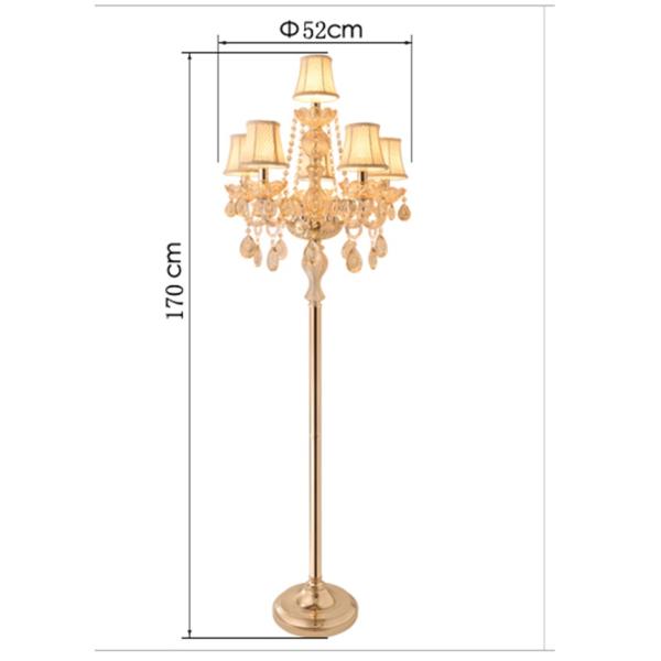 European floor lamps living room bedroom study wedding luxury crystal Floor lamp(WH-MFL-83)
