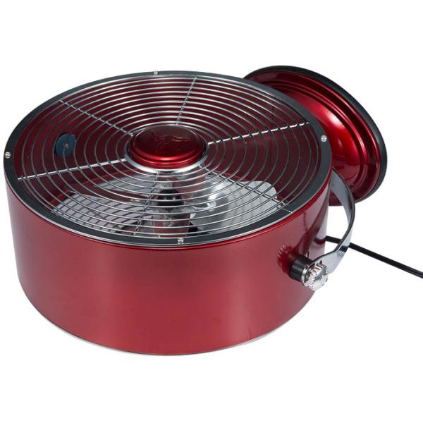 Decorative 9 inch Retro Desk Fan Brushed Nickel 2 Speed Air Cooling