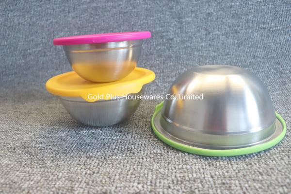 6pcs kitchen mixing bowl set big capacity stainless steel salad baking bowl high quantity non-toxic soup bowls set