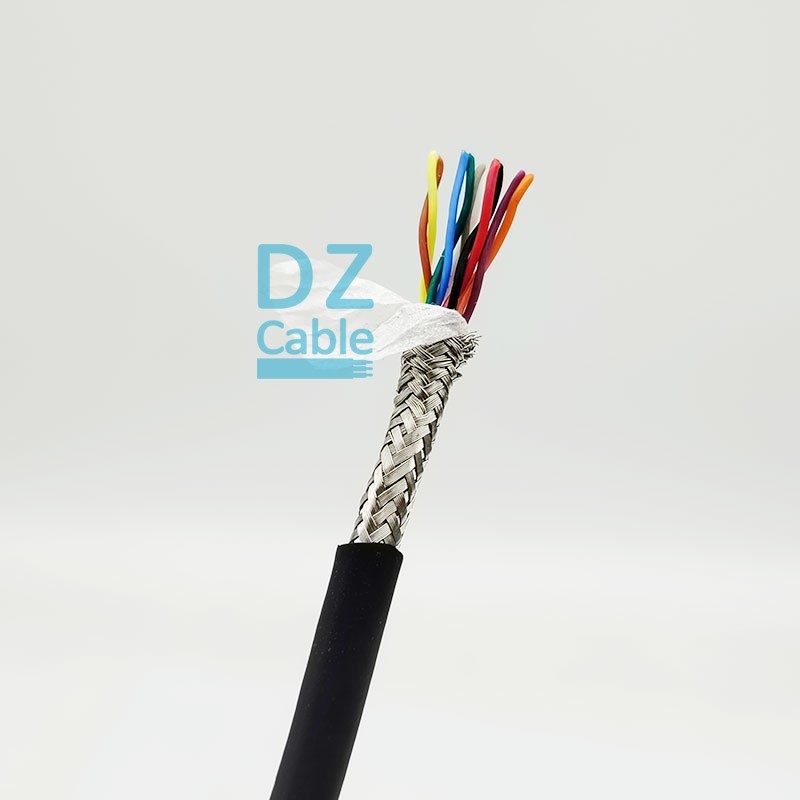 High Temperature Cable Twisted Pair Teflon Screened Cable – 5x2x0.08mm² 500V SPC/FEP/TCWB/TPE for High Density Signal Transmission