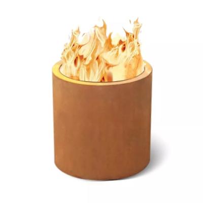 Fogão de acampamento exterior de Pit Corten Steel Wood Burning do fogo para o cozimento e o calefator