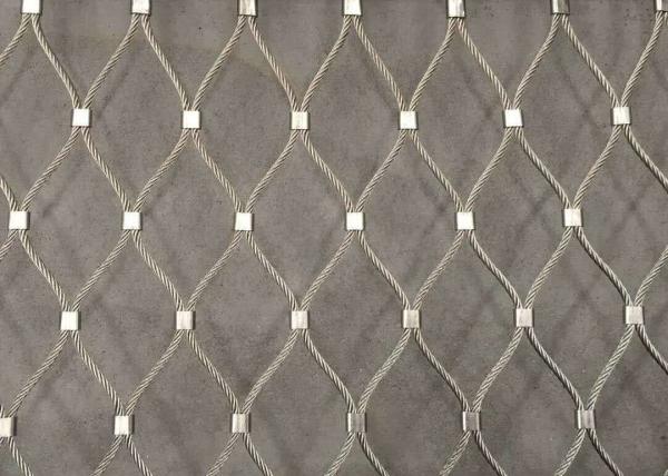 rede de arame de aço inoxidável 2 da corda 316 316L tricotagem manual *2” 3 *3” de abertura