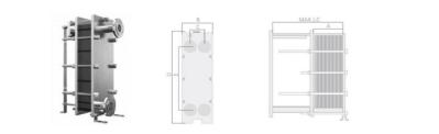 Customization Compact Plate Heat Exchanger Stainless Steel Straight Plate Pattern