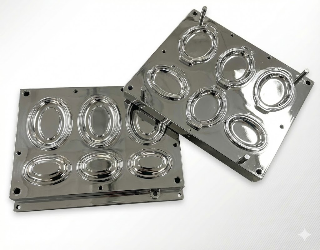 718 P20 Steel Melamine Tableware Compression Molds Custom Design High Precision