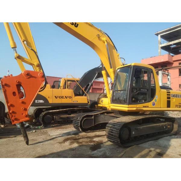 Japón Usado Komatsu PC220 6 Excavadora Fácil operación con martillo hidráulico