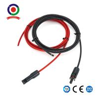 cabo de extensão solar da C.C. do adaptador 6mm2 com o conector dobro das extremidades