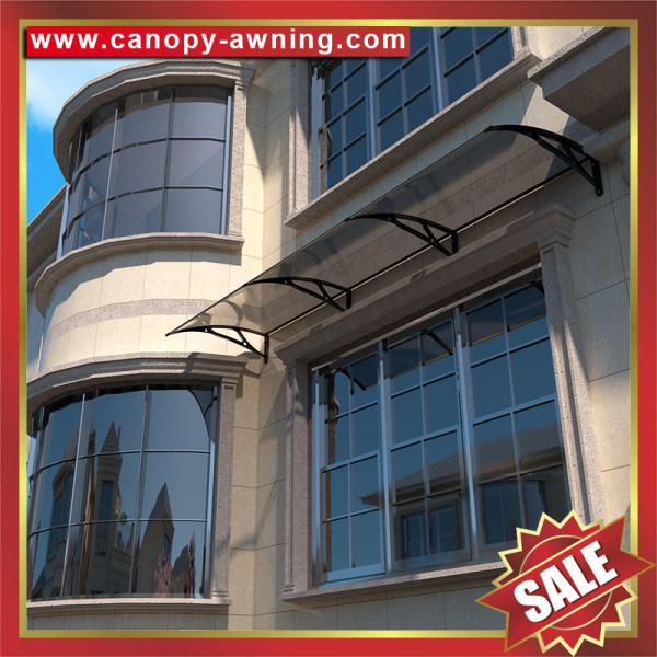 excellent diy polycarbonate awning canopy shelter with cast aluminum bracket arm support for door window