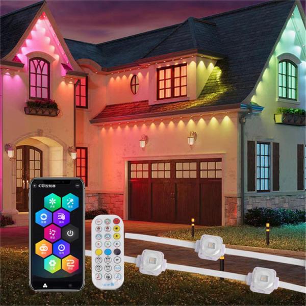 Festa de Natal ao ar livre 25MM 1,5W resistente à água Luzes permanentes ao ar livre Rgb Luzes permanentes ao ar livre Rgb Eaves