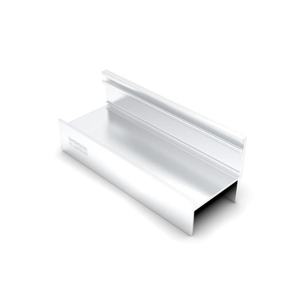 Shiny Silver Interior Sliding Window 6063 Aluminum Channel Extrusions