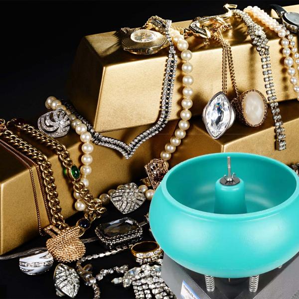 17 Inch 350W Vibrating Tumbler Vibratory Rock Polishing Machine 110V/220V